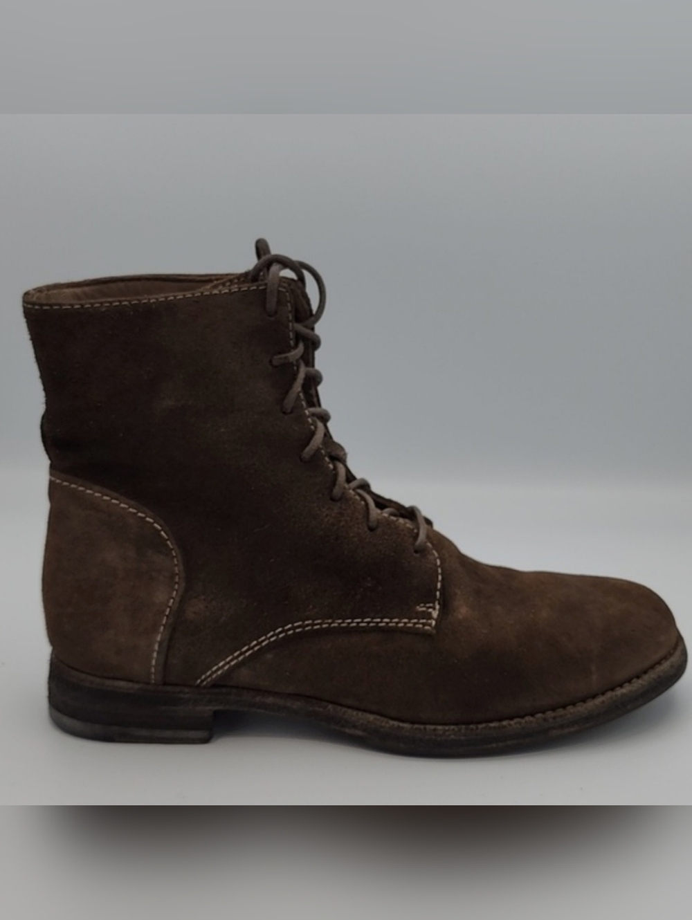 OFFICINE CREATIVE - LEXIKON Brown Suede Lace-up Boots, Size 36